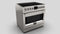 Fulgor Milano F6PIR365S1 36" Freestanding Sofia, 5 Burner Induction Range, Stainless