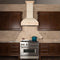 ZLINE 36 in. Unfinished Wooden Wall Mount Range Hood  Includes  Motor