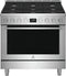 ELECTROLUX ECFG3668AS Electrolux 36" Front Control Freestanding Gas Range