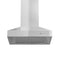 ZLINE 42 in. Professional Wall Mount Range Hood in Stainless Steel with Crown Molding 667CRN42