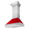 36 DuraSnow® Stainless Steel Range Hood with Red Gloss Shell 8654RG36