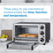 DANBY DBTO0412BBSS Danby 0.4 cu ft/12L 4 Slice Countertop Toaster Oven