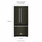 KITCHENAID KRFF302EBS 22 Cu. Ft. 33-Inch Width Standard Depth French Door Refrigerator with Interior Dispenser - Black Stainless Steel with PrintShield™ Finish