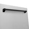 ZLINE KITCHEN AND BATH DWMTZSN24MB ZLINE Autograph Edition 24" 3rd Rack Top Touch Control Tall Tub Dishwasher in DuraSnow Stainless Steel with Accent Handle, 45dBa (DWMTZ-SN-24) [Color: Matte Black]