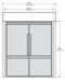 BEKO BFTK30200SS 75" Built-In Trim Kit for Dual 30" Free Standing Refrigerator Installation