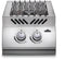 NAPOLEON BBQ BI12RTNSS Built-in 500 Series Inline Dual Range Top Burner with Stainless Steel Cover , Stainless Steel , Natural Gas