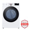 LG DLEX4000W 7.4 cu. ft. Ultra Large Capacity Smart wi-fi Enabled Front Load Electric Dryer with TurboSteam™ and Built-In Intelligence