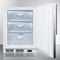 SUMMIT VT65MLBISSHVADA ADA Compliant Built-in Medical All-freezer Capable of -25 C Operation, With Lock, Stainless Steel Door, Thin Handle, and White Cabinet