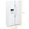 WHIRLPOOL WRS321SDHW 33-inch Wide Side-by-Side Refrigerator - 21 cu. ft.