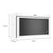 WHIRLPOOL WMMF5930PW 1.1 Cu. Ft. Flush Mount Microwave with Turntable-Free Design