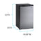 AVANTI RM4416B 4.4 CF Counterhigh Refrigerator - Black