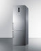 SUMMIT FFBF249SSBIIM 24" Wide Built-in Bottom Freezer Refrigerator With Icemaker