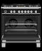 FISHER & PAYKEL OR36SCG6B1 Dual Fuel Range, 36", 5 Burners, Self-cleaning