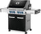 NAPOLEON BBQ P500RSIBPK3 Prestige 500 RSIB with Infrared Side and Rear Burners , Black , Propane