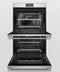 FISHER & PAYKEL OB30DPPTX1 Double Oven, 30", 8.2 cu ft, 17 Function, Self-cleaning