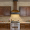 ZLINE 30 in. Wooden Wall Mount Range Hood in Antigua and Walnut  Includes  Motor