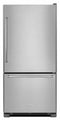 KITCHENAID KRBR102ESS 22 cu. ft. 33-Inch Width Full Depth Non Dispense Bottom Mount Refrigerator - Stainless Steel