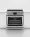 FISHER & PAYKEL RDV3366L Dual Fuel Range, 36", 6 Burners, Self-cleaning, LPG