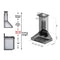 ZLINE 36 in.  Designer Series Wall Mount Range Hood inDuraSnow‚Ñ¢ Stainless Steel  6554SSSS36