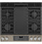 GE APPLIANCES JGS760EPES GE® 30" Slide-In Front-Control Convection Gas Range with No Preheat Air Fry