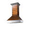 ZLINE 30 in. Shiplap Wooden Wall Range Hood with Stainless Steel Accent Includes Motor 365BB30