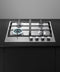 FISHER & PAYKEL CG244DLPX1N Gas on Steel Cooktop, 24", LPG