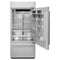 KITCHENAID KBBR306ESS 20.9 Cu. Ft. 36" Width Built-In Stainless Bottom Mount Refrigerator with Platinum Interior Design - Stainless Steel