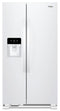 WHIRLPOOL WRS331SDHW 33-inch Wide Side-by-Side Refrigerator - 21 cu. ft.