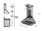 36 DuraSnow® Stainless Steel Range Hood with Red Matte Shell 8654RM36