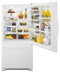 WHIRLPOOL WRB329DMBW 30-inches wide Bottom-Freezer Refrigerator with SpillGuard Glass Shelves - 18.7 cu. ft.