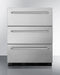 SUMMIT SP6DBSSTB7 24" Wide 3-drawer All-refrigerator