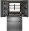 CAFE CXE22DM5PS5 Café™ ENERGY STAR® 22.3 Cu. Ft. Smart Counter-Depth 4-Door French-Door Refrigerator in Platinum Glass