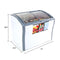 9.5 CF SWITCHABLE CHEST FREEZER REFRIGERATOR BEVERAGE COOLER SLIDING & LOCKING GLASS DR ADJ THERMOST