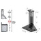 ZLINE 48 in. Wall Mount Range Hood in Stainless Steel with Builtin CrownSound® Bluetooth Speakers KL2CRNBT48