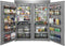 33 IN SS ALL REFRIGERATOR 19 CF GLASS SHELVES