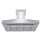 ZLINE 36 in. Professional Wall Mount Range Hood in Stainless Steel with Crown Molding 667CRN36