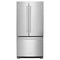 KITCHENAID KRFF302ESS 22 Cu. Ft. 33-Inch Width Standard Depth French Door Refrigerator with Interior Dispenser - Stainless Steel