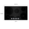 KITCHENAID KCES556HSS 36" Electric Cooktop with 5 Elements and Knob Controls - Stainless Steel