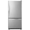 WHIRLPOOL WRB322DMBM 33-inches wide Bottom-Freezer Refrigerator with SpillGuard Glass Shelves - 22 cu. ft