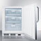 SUMMIT VT65MLCSSADA ADA Compliant Built-in Medical All-freezer Capable of -25 C Operation, With Lock, Stainless Steel Door, Towel Bar Handle, and White Cabinet