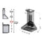 ZLINE 36 in. Designer Series Wall Mount Range Hood 655HBXXX36