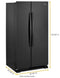 WHIRLPOOL WRS315SNHB 36-inch Wide Side-by-Side Refrigerator - 25 cu. ft.