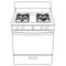 HOTPOINT RGBS300DMBB Hotpoint® 30" Free-Standing Gas Range