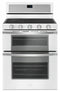 WHIRLPOOL WGG745S0FH 6.0 Cu. Ft. Gas Double Oven Range with EZ-2-Lift Hinged Grates