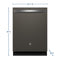 GE APPLIANCES GDT670SMVES GE® Top Control with Stainless Steel Interior Dishwasher with Sanitize Cycle