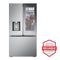 LG LRYKC2606S 26 cu. ft. Smart Mirror InstaView® Counter-Depth MAX™ French Door Refrigerator with Four Types of Ice