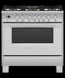 FISHER & PAYKEL OR36SCG6X1 Dual Fuel Range, 36", 5 Burners, Self-cleaning