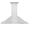 ZLINE 42 in. Wall Mount Range Hood in Stainless Steel with Crown Molding KBCRN42