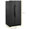 WHIRLPOOL WRS315SNHB 36-inch Wide Side-by-Side Refrigerator - 25 cu. ft.