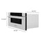 ZLINE KITCHEN AND BATH MWD30SS ZLINE 30 in. 1.2 cu. ft. Built-In Microwave Drawer with Color Options (MWD-30) [Color: DuraSnow Stainless Steel]